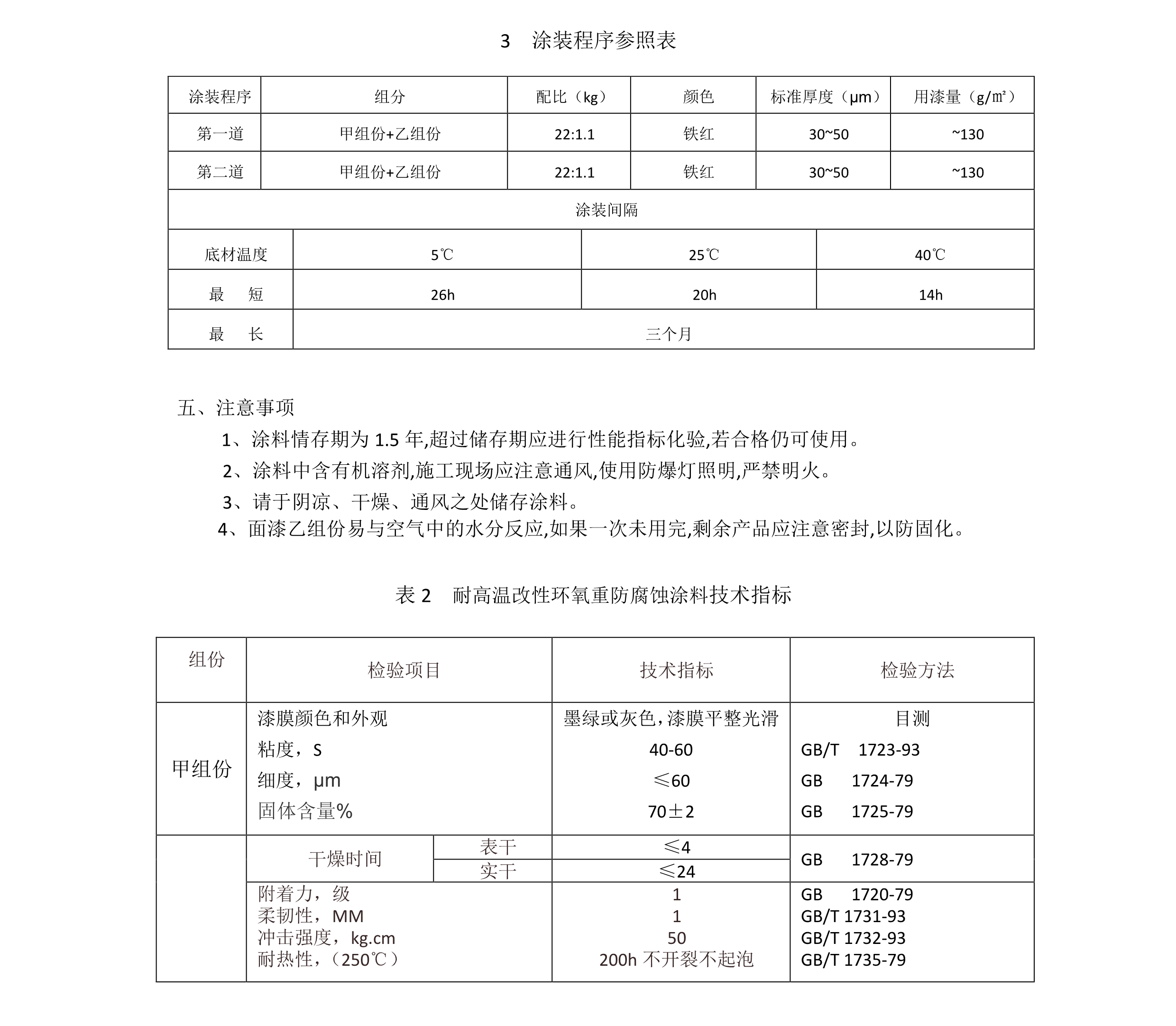 耐高温改性环氧重防腐蚀涂料